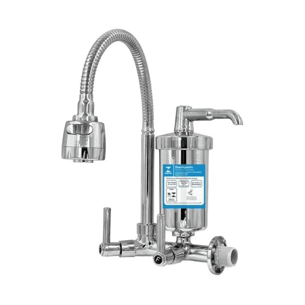 Torneira flexível de INOX com filtro
